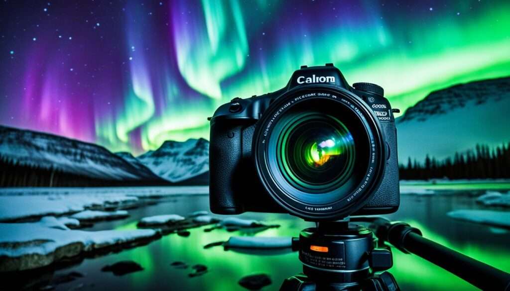 Camera equipment for capturing the auroras