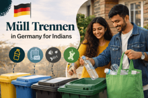 expats sorting trash in germany