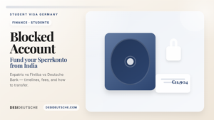 Blocked Account Germany from India — DesiDeutsche