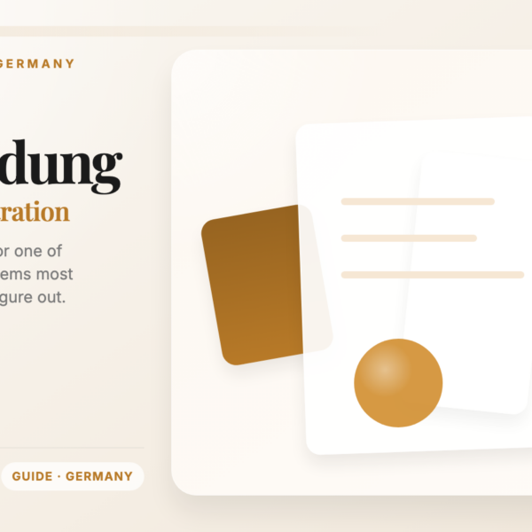 Week 1 in Germany: How to Do Your Anmeldung (Address Registration) featured image