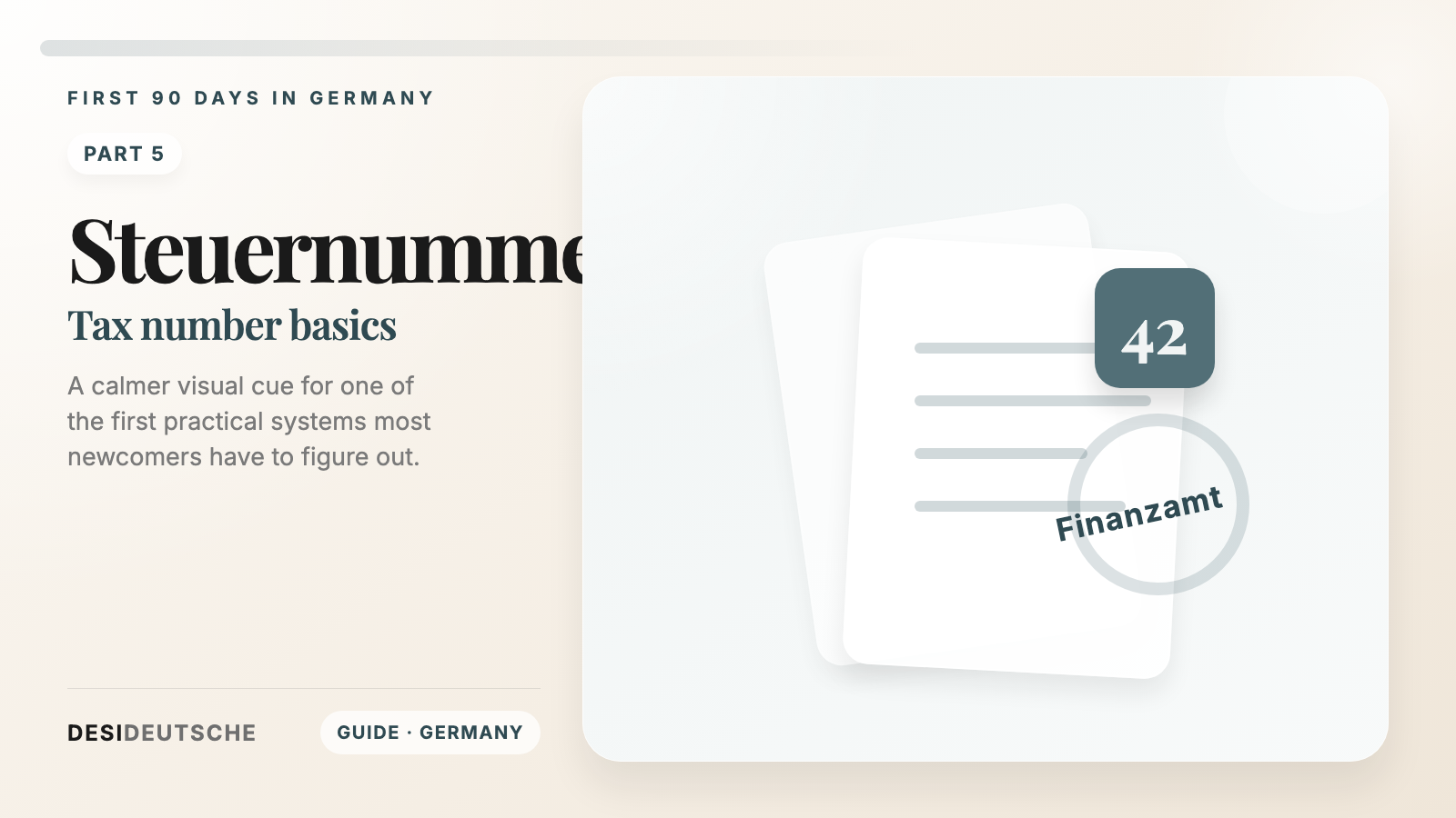 Month 3 in Germany: Your Steuernummer and What It's Actually For featured image