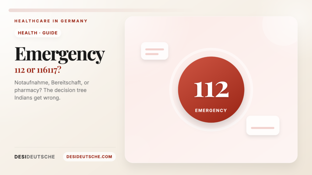 What to Do in a Medical Emergency in Germany: 112, 116117, Notaufnahme Decoded