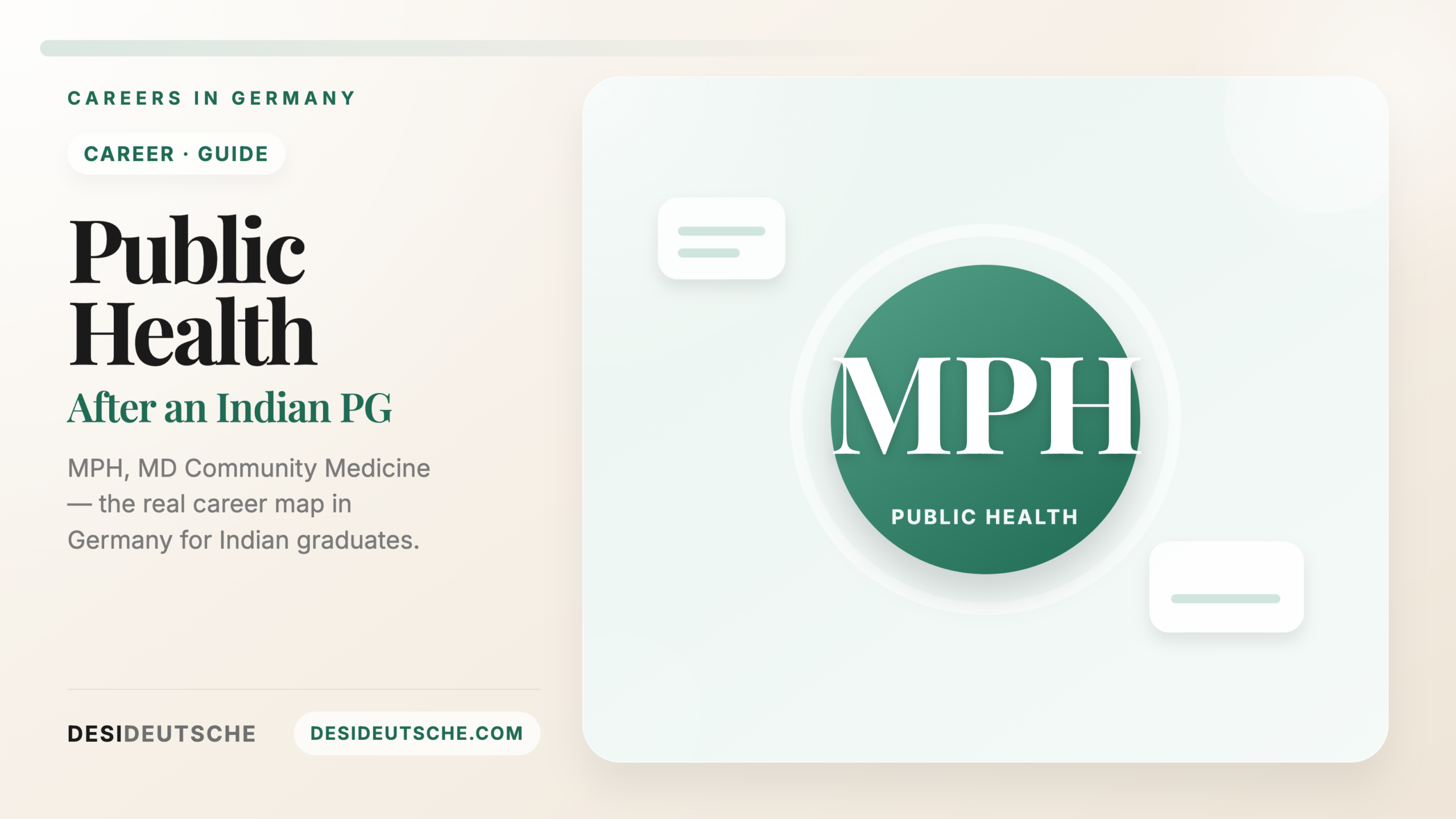 Opportunities in Germany After a Public Health PG from India (2026 Guide)