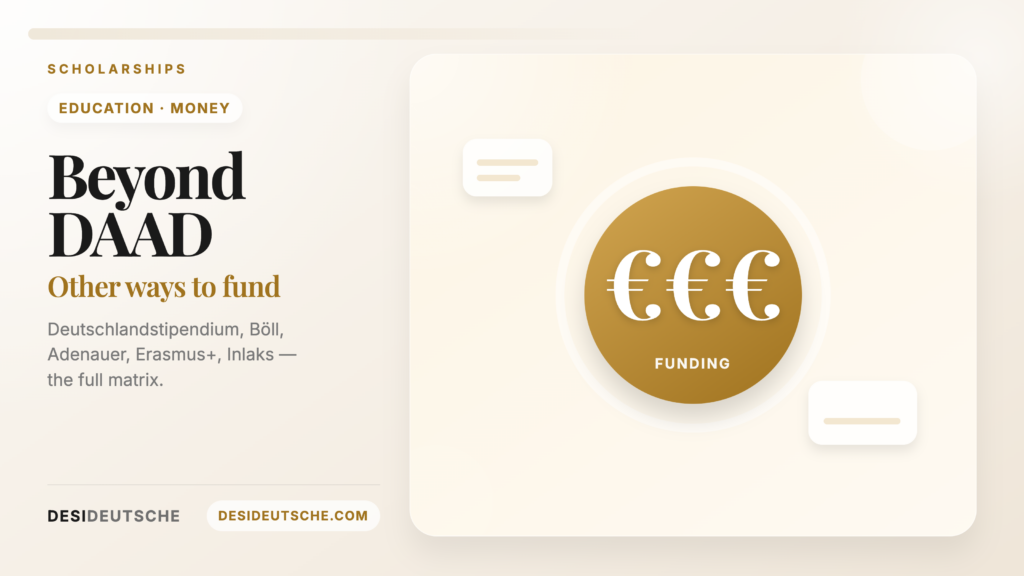 Scholarships for Indians in Germany Beyond DAAD: The Full 2026 Funding Matrix