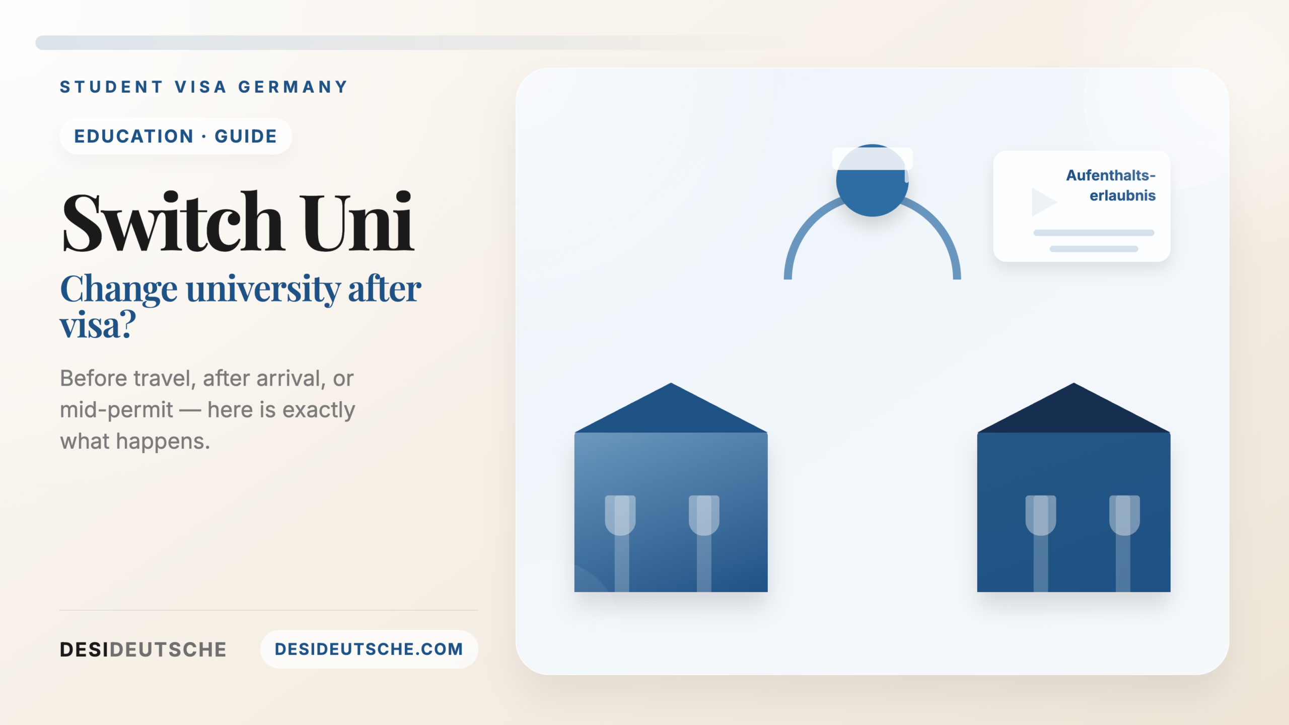 Switching universities after getting a German student visa guide