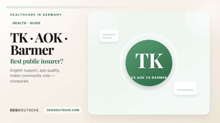 TK vs AOK vs Barmer: Which German Public Insurance Is Best for Indians?