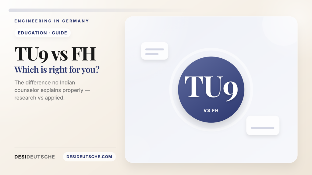 TU9 vs Fachhochschule: Which Is Better for an Indian Engineering Student?