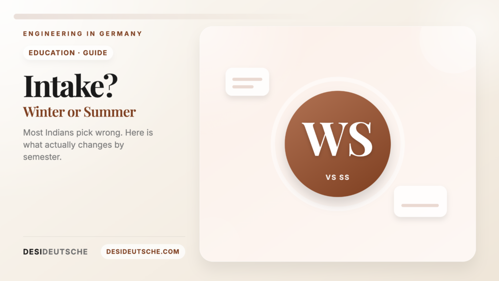 Winter vs Summer Intake in Germany: Which Should Indian Engineering Students Target?